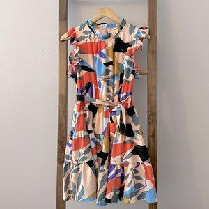 Jodifl dress abstract print size medium boutique
